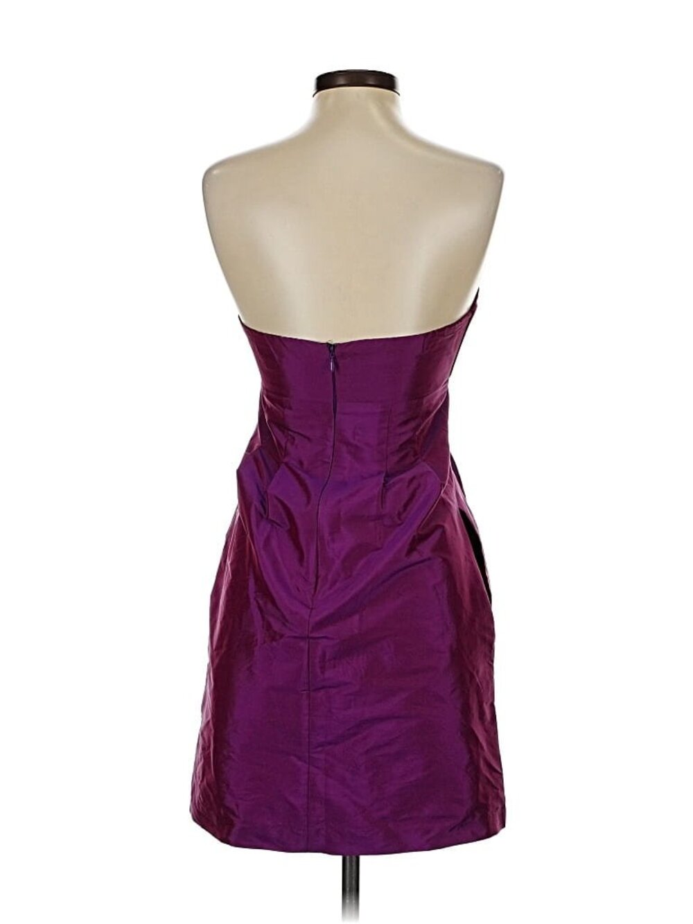 Alexia Admor | Y2K Mini Satin Dress Purple XS Cocktail Prom Asymmetrical Baddie - Picture 3 of 9